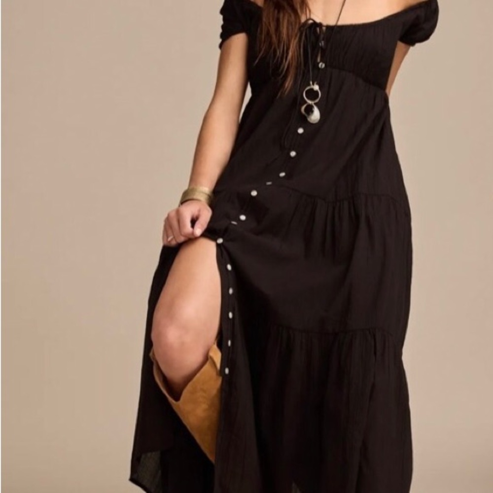 NWOT. Lucky Brand Tiered Maxi Dress.